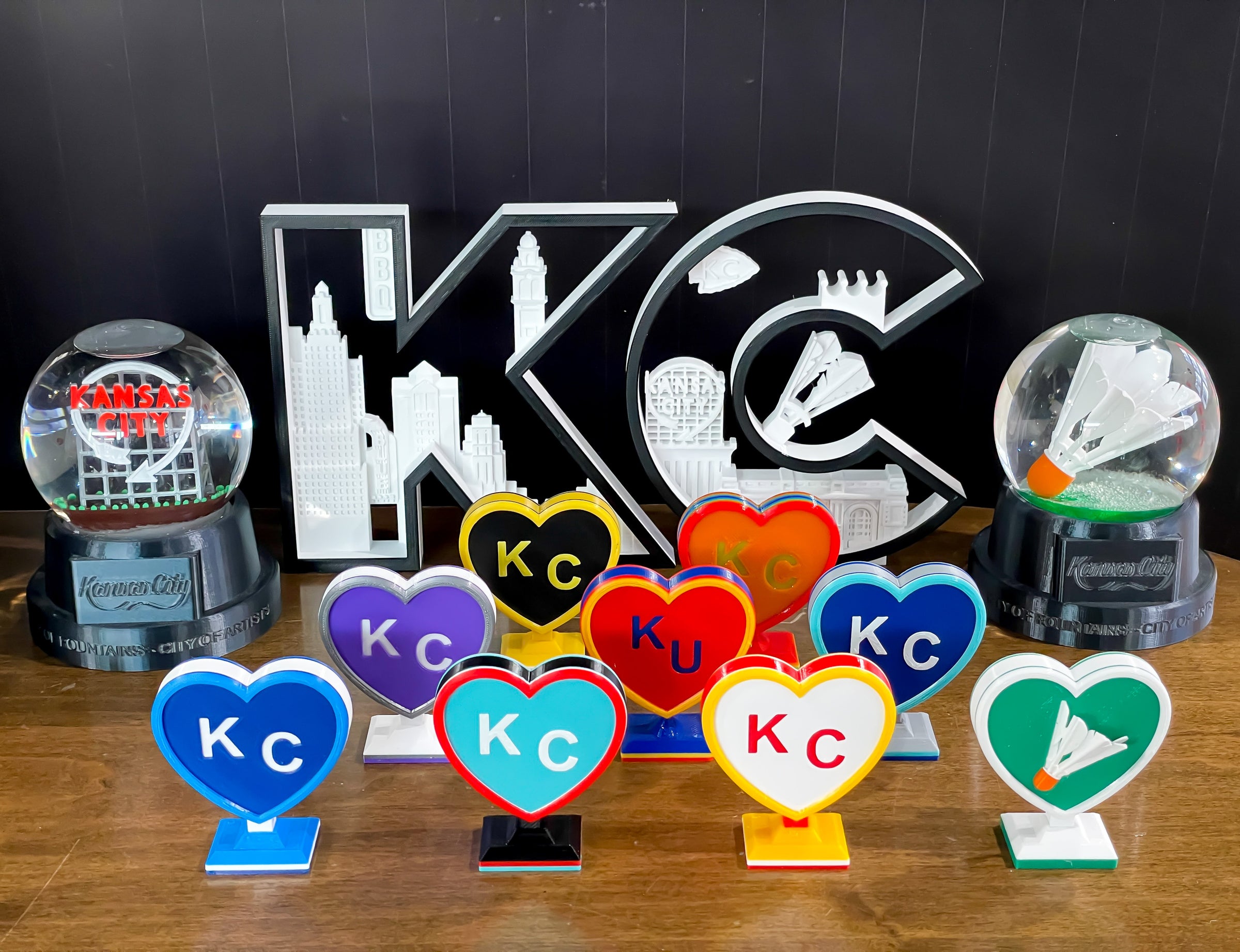 Kansas City Chiefs and Kansas City Royals Heart tiny heart shape